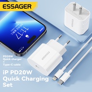 Essager 20W PD Type C Fast Charger for IPhone 14 13 Pro Max Samsung S22 Fast Charger Mobile Phone Ch