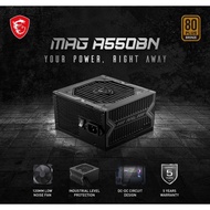 MSI MAG A550BN 550watt 80+ Bronze Sleeved Cable Power Supply