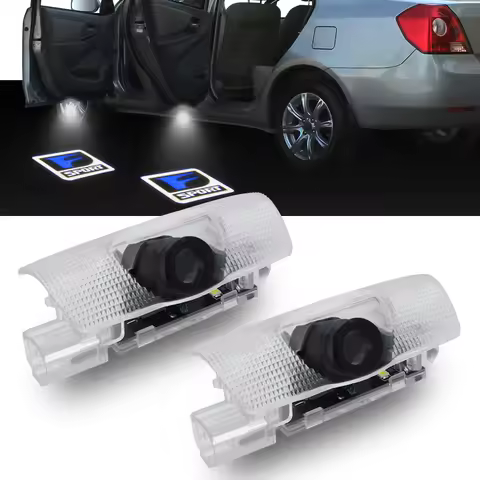 F SPORT Logo Light 2pc Door Welcome Light Ghost Shadow Light For Toyota Lexus RX ES GX LS LX IS GS R