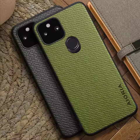 Suitable for Google Pixel 6A Pixel 6 Rro Pixel 5A 4 XL bamboo woven texture pattern design simple ph