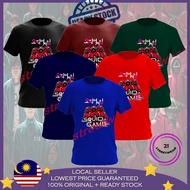🔥Premium Cotton🔥 Squid Game Baju T shirt Lelaki Short Sleeve 100% Cotton Baju Lelaki Baju Perempuan 