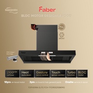 [DC Motor 2100m3h Suction] Faber T-Hood with Auto Heat Cleaning TOPHERRA ELITE