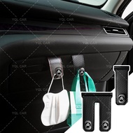 1/2pcs Car Seat Carbon Fiber Hook Strong Bearing Car Organizing Hook for Citroen C1 3 6 BX CX GT C4 