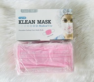 Longmed Klean Mask หน้ากากอนามัย สำหรับใช้ครั้งเดียว 1 กล่องมี 50 ชิ้น เด็ก/ผู้ใหญ่ แบบกล่อง