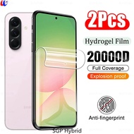 2ชิ้นปกป้องหน้าจอสำหรับ Samsung Galaxy A56 A36 A26 A16 HD ฟิล์มไฮโดรเจลนิ่มป้องกันเต็มพื้นที่ไม่ใช่แ