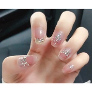 Item Shop Gel Nail Stickers (2-Piece Set, Point-Q Design) / Stick-On Self Gel Nails / Women’s Nail D