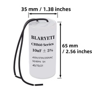 CBB60 10uF Motor Running Capacitor Start Capacitor for Air Conditioner AC 450V/370V/250V 50/60Hz 5% 