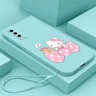 Girl Cat Cat vivo Y20,VIVO y20s,VIVO y12s,VIVO y12a,VIVO y20i Casing Vivo Y20 Y20s Y12s Y12a Y20i