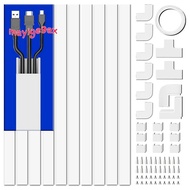 4M Electrical Cable Trunking White Paintable PVC  Cable Trunking 10Pcs L40cm