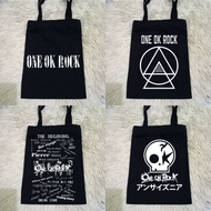 Black Totebag Band One Ok Rock Thick 100% Premium Canvas / Black Handbag Band One Ok Rock OOR / Shop