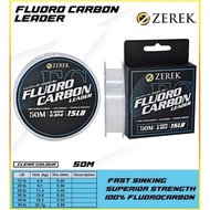 ZEREK FISHING LINE 100% FLUOROCARBON LEADER 15LB/20LB/25LB/30LB/40LB/50
