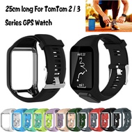 1pc Silicagel Replacement Watchband Watch Strap 25cm long For TomTom 2 / 3 Series GPS Watch