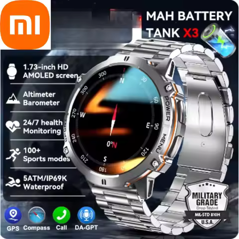 Xiaomi Original TANK Ultra GPS Smart Watch Men 10ATM Waterproof Smartwatch HD AMOLED 1000mAh Fitness