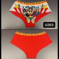 U263 大碼(3)/Large/EUR40/UK12 出口英國貨品 女裝內褲 棉質 神奇女俠 正義聯盟英雄 Marvel DC Comics superhero Collection Wonder 
