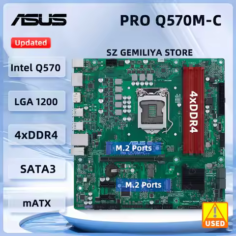 ASUS Pro Q570M-C/CSM LGA1200 Motherboard Intel Q570 2XDP TPM 2.0 DDR4 128GB M.2 mATX BIOS COM suppor