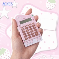 AGNES Piano Shape Calculator, ABS Portable Mini Calculator, High Beauty Musical Note Printed Lightwe