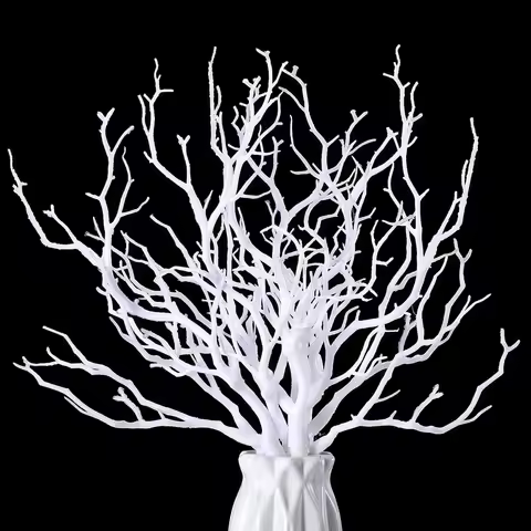 Plastic Branches Artificial Fake Antler Shaped Tree Branch Decorative Plants Twigs Branch for Home C