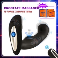 HESEKS Wireless Remote Control Prostate Massager Stimulator Anal Vibrator Male Masturbator Dildo Adult Gay Sex Toys for Men
