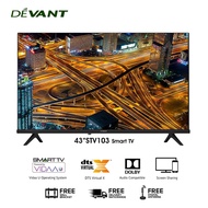 COD ◇Devant 43-Inch Full Hd Smart Tv With Free Wall Bracket - 43Stv103