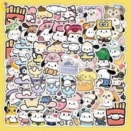 100pcs Kawaii Pochacco Pekkle Cartoon Stickers Sanrio Aesthetics Sticker Laptop Stationery Tablet Scrapbook food Decals YUESG