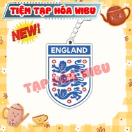 Acrylic Fifa Football Group C Keychain England, Denmark, Serbia, Slovenia E.U.R.O 2024 Finals Team