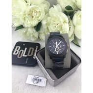 Men’s Chronograph Stainless Steel Black Dial Watch FS4776