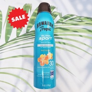 60% Sale!!! EXP. 1/25 (Hawaiian Tropic®) Island Sport Sunscreen Spray High Endurance 170g สเปรย์กันแ