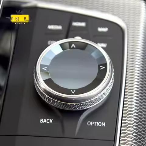 ABIB -Car Crystal Multimedia Button Knob Cover Sticker Trim For BMW 3 8 Series G20 G28 X5 X6 X7 G05 