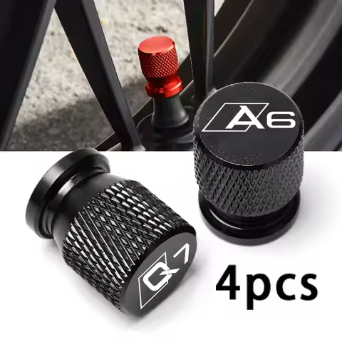 Car Wheel Tire Valve Caps Tyre Stem Covers Airdust Waterproof For audi a3 A4 A5 A6 A7 A8 Q2 Q3 Q5 Q7