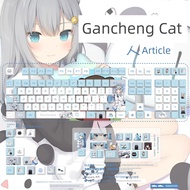 keyboard wireless mechanical gaming keyboard Gancheng Cat Nachoneko Theme Keycap Original PBT Mechan