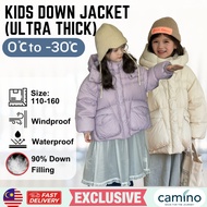CAMINO EXCLUSIVE Kids Down Jacket Waterproof Windproof Thick Warm Winter Coat Puffer Snow Outerwear 