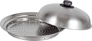 Wahei Freiz ME-7195 Frying Pan Transforms Into Steamer, Steamer &amp; Cover, For 9.4-10.2 inches (24-26 cm), Stainless Steel, Made in Japan
