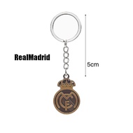Gantungan Kunci Klub Bola Metal Keychain Real Madrid Chelsea Arsenal Manchester United Fc-Barcelona