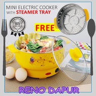 22cm/26cm Electric Cooker Cooking Pot Mini Rice Cooker Steamer Frying Pan Steamer Electric Rice Cooker