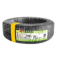 สายไฟ THW IEC01 YAZAKI 1x6ตร.มม. 100 ม. สีดำ (1020113)
