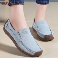 CODSOVIKER Shoes for Women Casual Flat Shoes Women Suede Leather Shoes Women Comfortable Soft Loafer