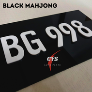 Crystal Font Car Number Plate | Plat Nombor Kristal | Custom Plate with Crystal Flake Font | Ready S