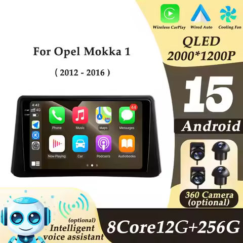Car Radio Multimedi Player Video Audio for Opel Mokka 1 2012 - 2016 Wireless CarPlay Split Screen DS