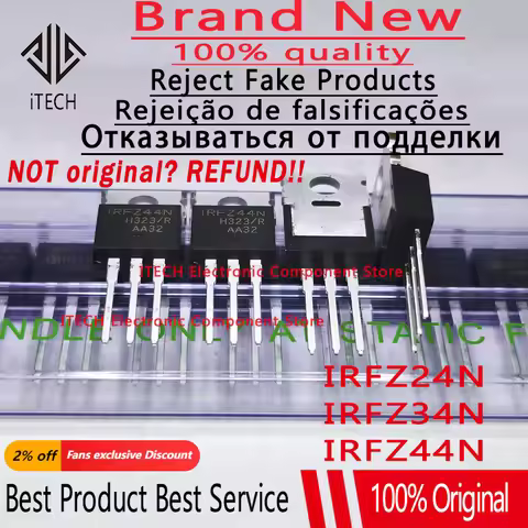 10pcs/lot Original IRFZ44N Mosfet Transistor IRFZ44 IRFZ44NPBF IRFZ24N IRFZ24 IRFZ34 IRFZ34N IRFZ24N