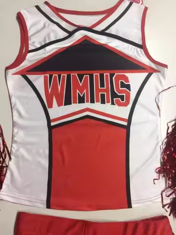 2025halloween High School Glee Club Girl Cheerleader Costume Glee Style Cheerleading Varsity Cheerle