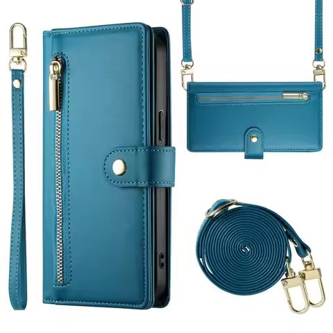 New Zipper Card Slot Crossbody Cover For Oppo A3 pro A58 4G A78 A57 A1PRO Reno 8t 12 11 11f 10 Pro C