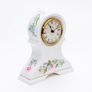 英國製Aynsley野生田園都鐸花卉細緻骨瓷歐式桌鐘時鐘書房陶瓷