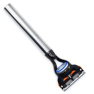 Parker'S Gillette Fusion Compatible Razor With Extra Long Heavyweight Stainless Steel Handle