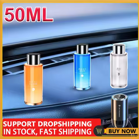 Oil Car Diffuser Smart Car Diffuser Perfume Adjustable Concentration 50ml Oil Diffuser Rechargeable 