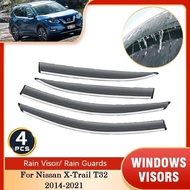For Nissan X-Trail X Trail XTrail Rogue T32 2014~2021 Rain Sun Windows Visor Windshield Deflectors G