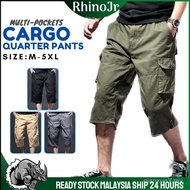 PNT41 Men's Pants 3 Quarter Pants Casual Chino Pant 100% Cotton Men's Pants 3/4 Drawstring