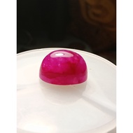 BATU BERYL MERAH DELIMA RED BERYL BIXBITE 10.35 CARAT CABOCHON CUT NATURAL GEMSTONE+ IKAT CINCIN