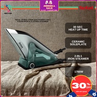 Tefal JF4033 1700W Duo Power 2-in-1 Steam Iron & Clothes Steamer 30 Sec Heat Up Time JF4033 Saterika