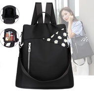 Leather Women Backpack Anti-theft Travel Backpack Women Large Capacity School Bags for Teenage Girls Black One