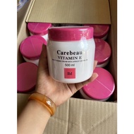 [COMBO 2 LỌ] Kem Vitamin E NẮP HỒNG dưỡng ẩm Carebeau hũ to 500ml Thái Lan